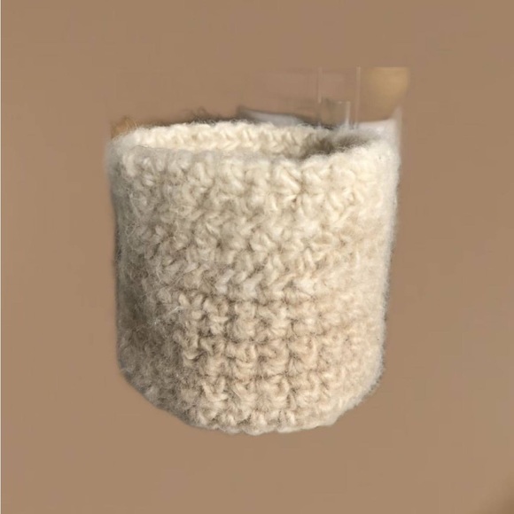 Crochet Coffee Cup Cozy Eco Friendly and Handmade with Natural Wool - Picture 1 of 12